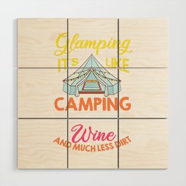 Glamping Tent Camping RV Glamper Ideas Wood Wall Art