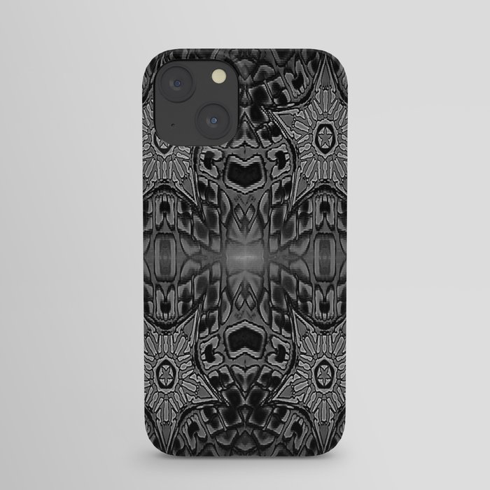 Black Gothic Stars iPhone Case
