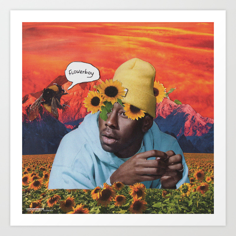 Flower Boy Art Print By Aaronfdesign Society6