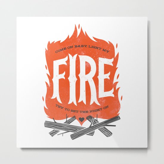 Fire Metal Print