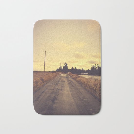 The Road Not Taken Bath Mat