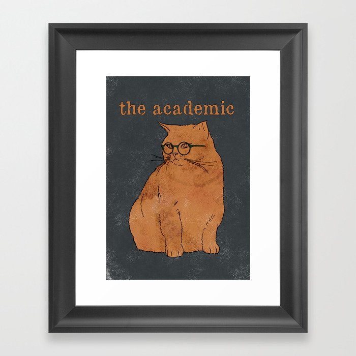 The Academic Vintage Poster Framed Art Print