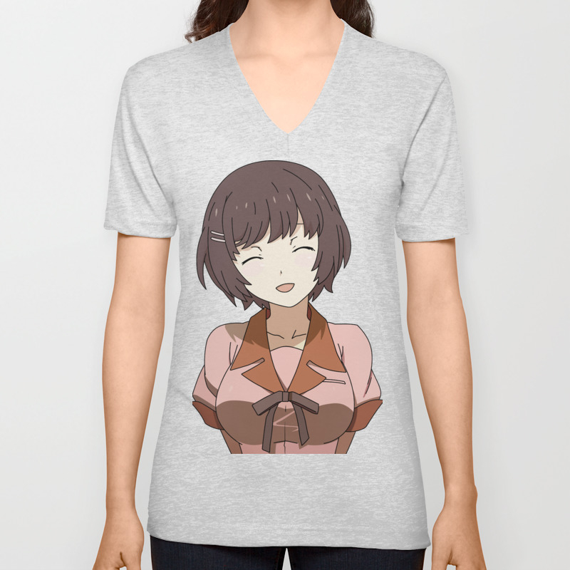 Anime Girl Unisex V Neck By Lipsofjolie Society6