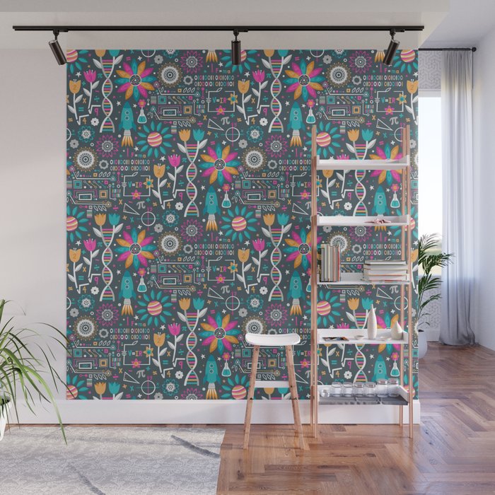 Flowers & STEMs Wall Mural