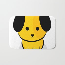 Hugo the puppy thinking of you Bath Mat