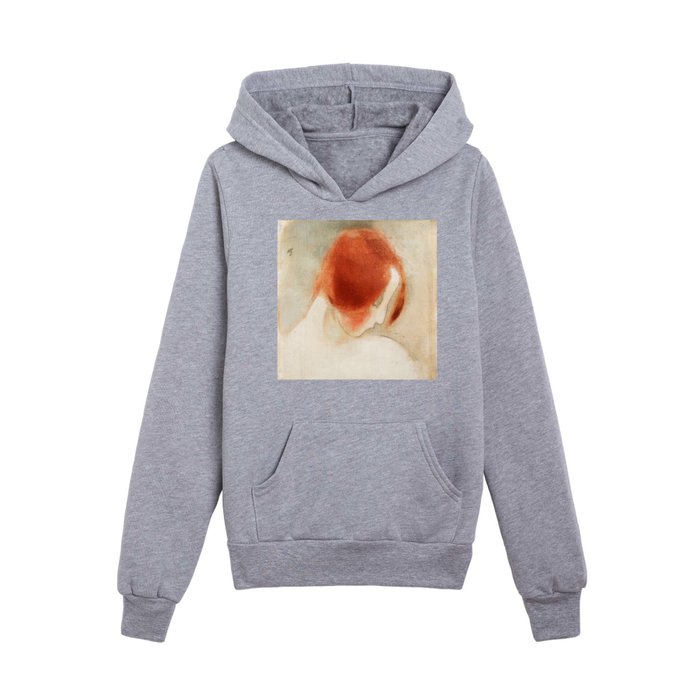 Helene Schjerfbeck - The Red-Haired Girl II Kids Pullover Hoodie