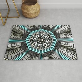 Abstract Artwork 9 - doodling style Rug