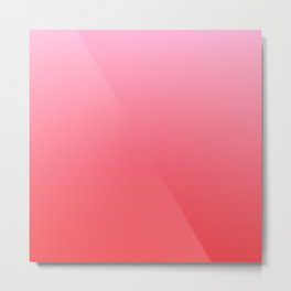 Strawbery Gradient Metal Print | Monochrome, Red, Blush, Colorful, Summer, Bright, Fruit, Spring, Graphicdesign, Abstract 