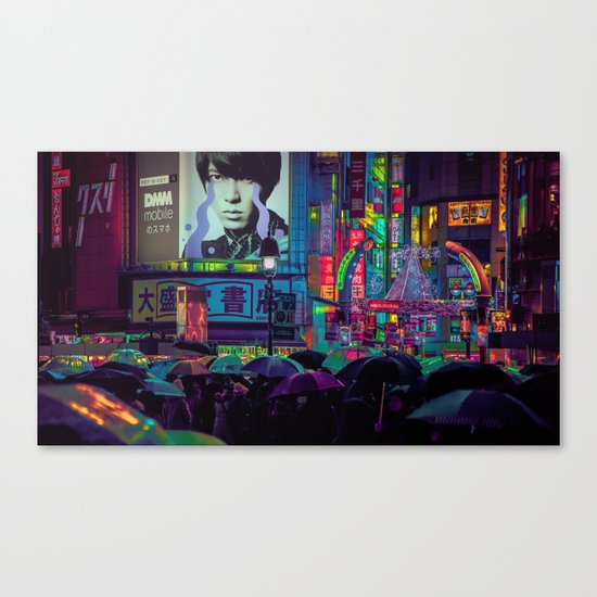 SHIBUYA NIGHTS / 渋谷 / Neon Noir Canvas Print
