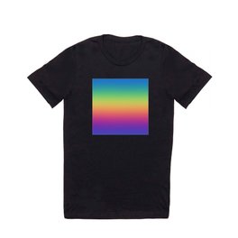 Vivid Rainbow Gradient T Shirt