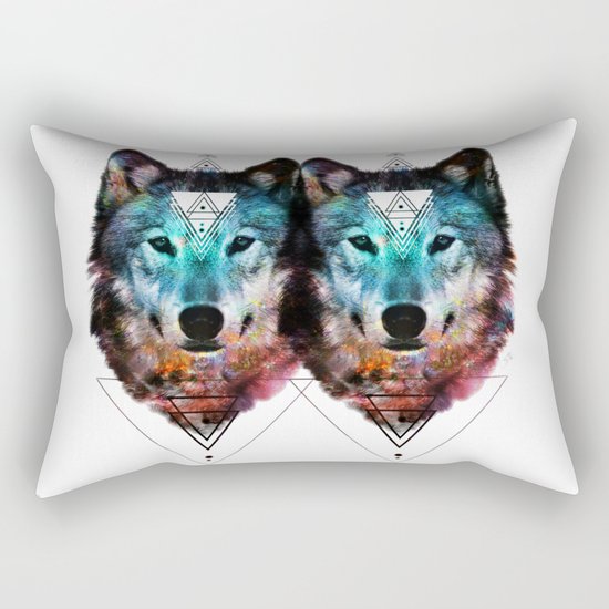 Sacred Wolf Rectangular Pillow