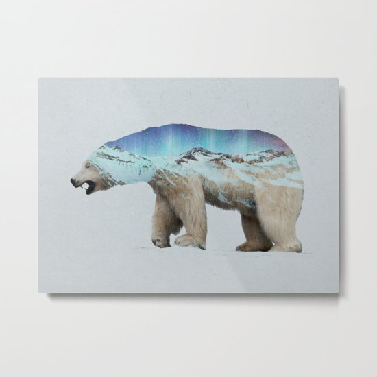 The Arctic Polar Bear Metal Print