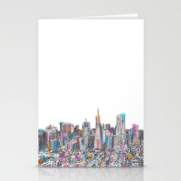 San Francisco Coit view Stationery Cards