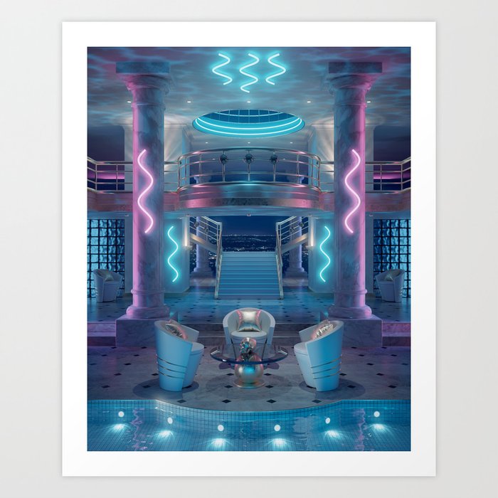 Atlantic Villa Art Print