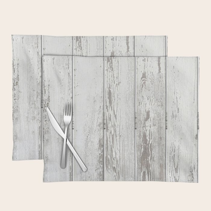 Wood Slatted plank fence background Placemat by Mod Shop Around The