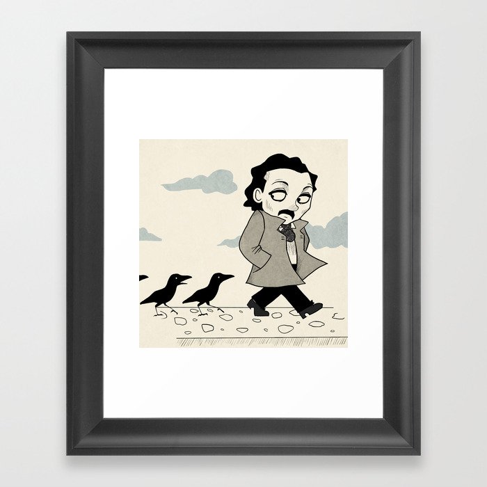 Edgar Allan Poe (Mother Raven) Framed Art Print