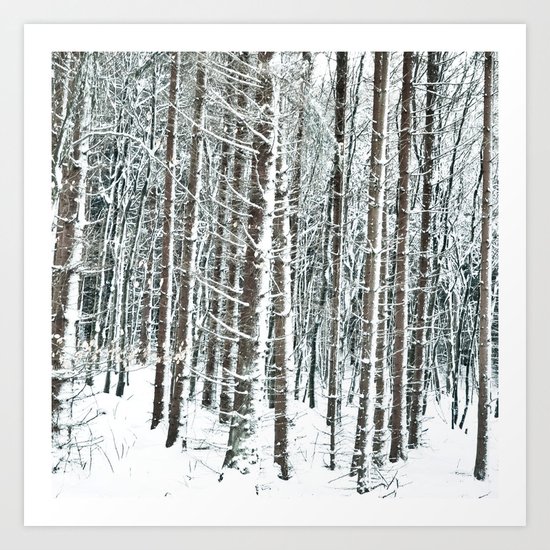 snowy day Art Print