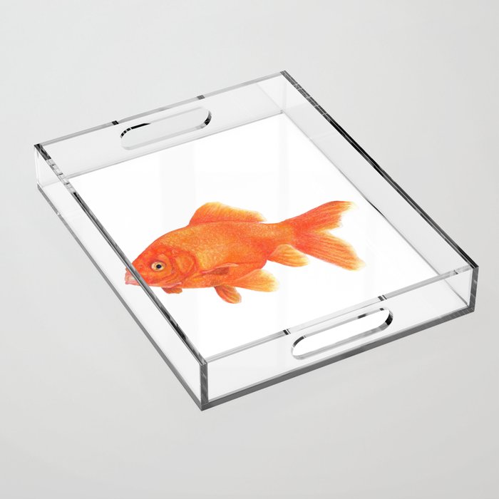 Gold Fish Acrylic Tray