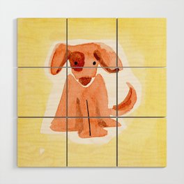 French Dog- Le Chien Wood Wall Art