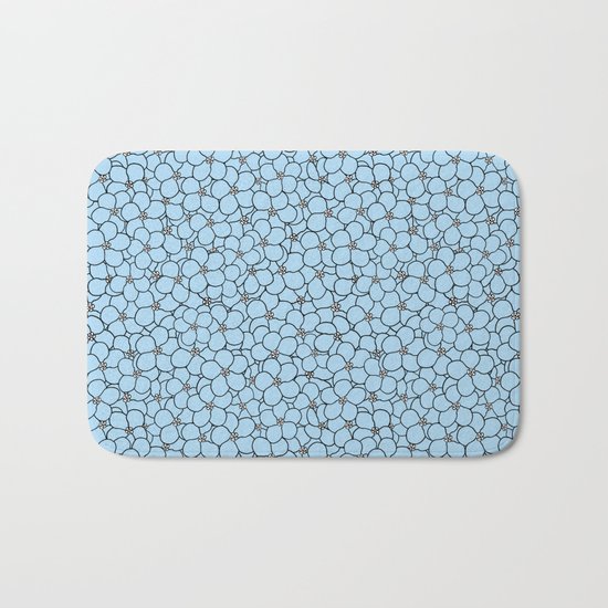 Forget Me Knot Sky Blue Bath Mat
