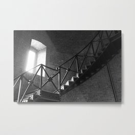Up or Down Metal Print | Photo, Digital, Stairway, Office, Ironstaircase, Spiral, Clocktower, Abstractarchitecture, Staircase, Stairs 