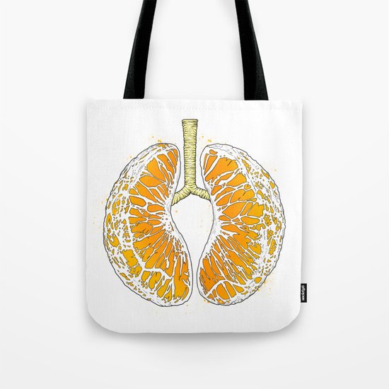 citrus lungs Tote Bag
