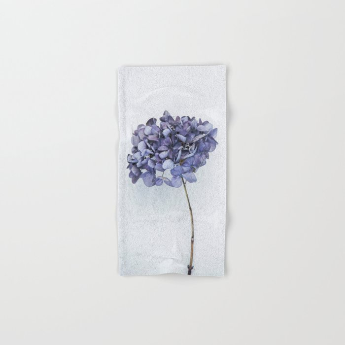 Dried Blue Hydrangea Hand & Bath Towel