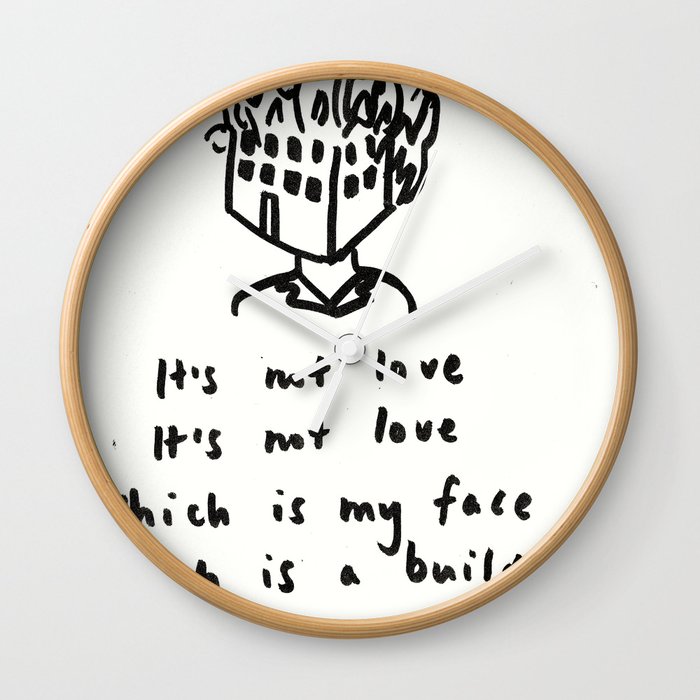 Love -> Building on Fire Wall Clock