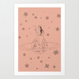 Janet From Another Planet Art Print