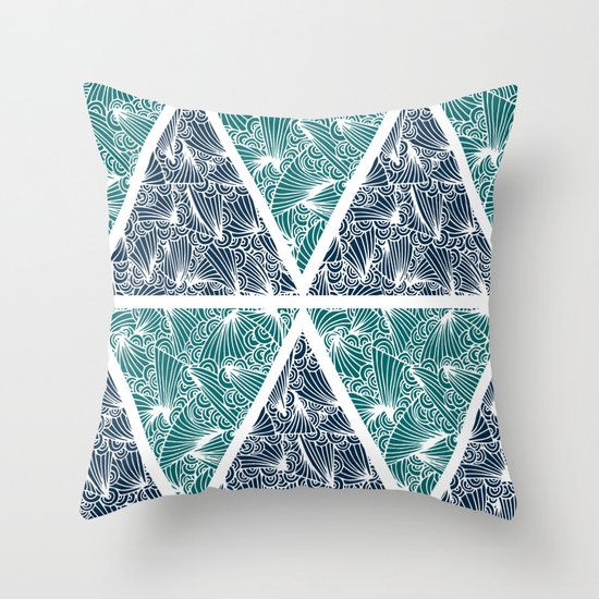 Geometric Paradise Throw Pillow