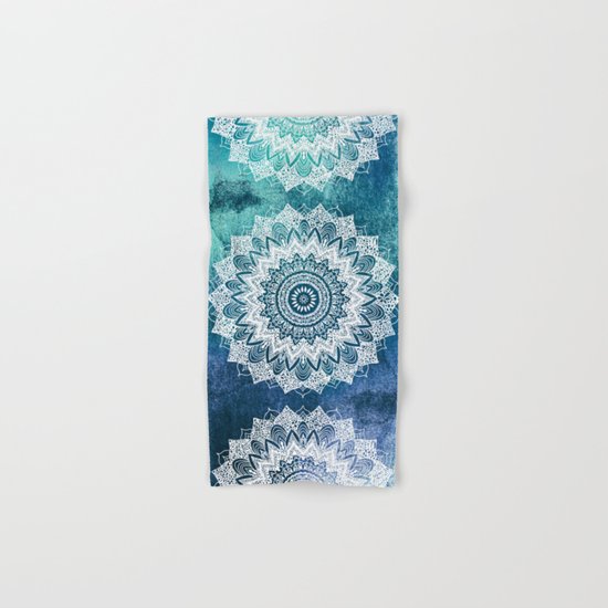 BOHOCHIC MANDALAS IN BLUE Hand & Bath Towel
