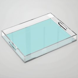 Light Pastel Aqua Blue Solid Color Pairs to Sherwin Williams Spa SW 6765 Acrylic Tray