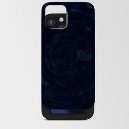 Dark Blue Circle iPhone Card Case