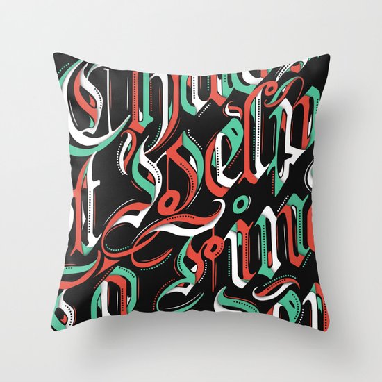 CHAOS - (color) Throw Pillow
