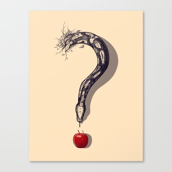 Curious Temptation Canvas Print
