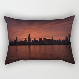 Silhouette Chicago Rectangular Pillow