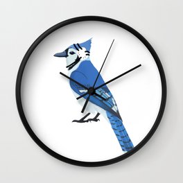 Wrestling Blue Jay Wall Clock