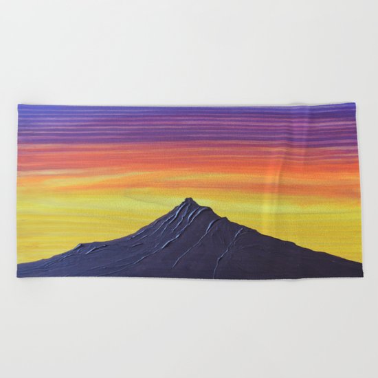 Early Bird Gets the Worm, Pacific Northwest Mountain Series Beach Towel