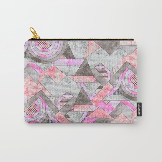 Abstract marble geo 001 Carry-All Pouch
