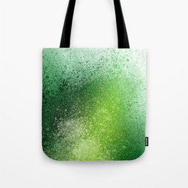 Blends of Emerald Green Paint Splatter Tote Bag