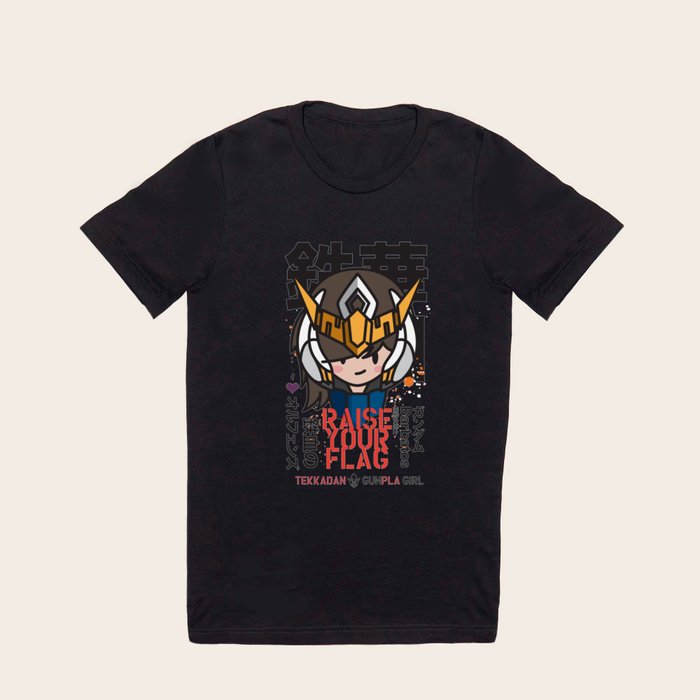Mobile Suit Gundam Barbatos Gunpla Girl T Shirt by inkdesigner