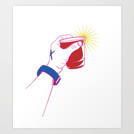 The Party Cup - v2 Art Print