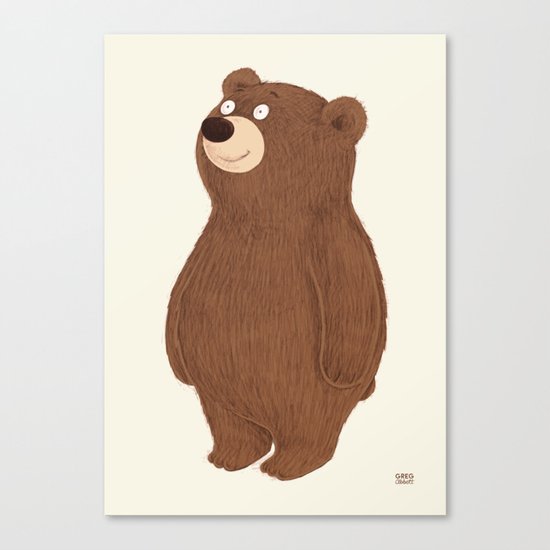 Simple Bear Canvas Print