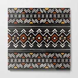 Tribal pattern african mud cloth Bogolan Print Metal Print | African, Graphic, Irregularpattern, Bohopattern, Mudcloth, Bogolanpattern, Graphicdesign, Tribalpattern, Bogolanprint, Zuma 