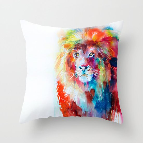 lion dance throw pillow