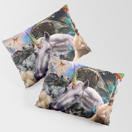 Rainbow Unicorn Animal Selfie Pillow Sham