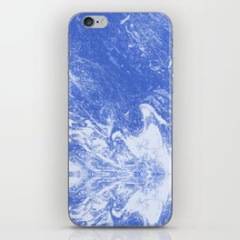 Indigo Watercolor Ocean Marble Meditation iPhone Skin