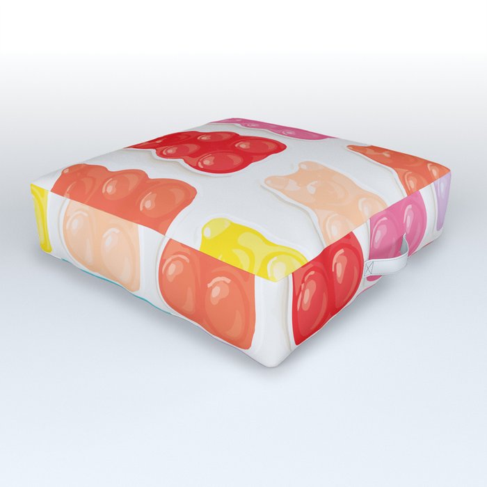 Gummy Bears Outdoor Floor Cushion