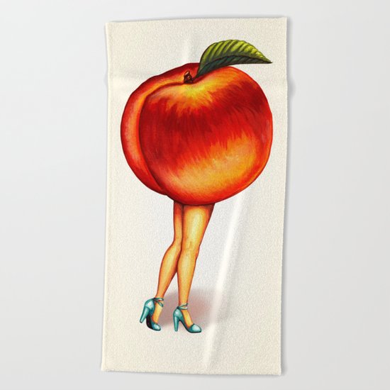 Peach Girl Beach Towel