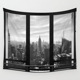New York City Window Wall Tapestry